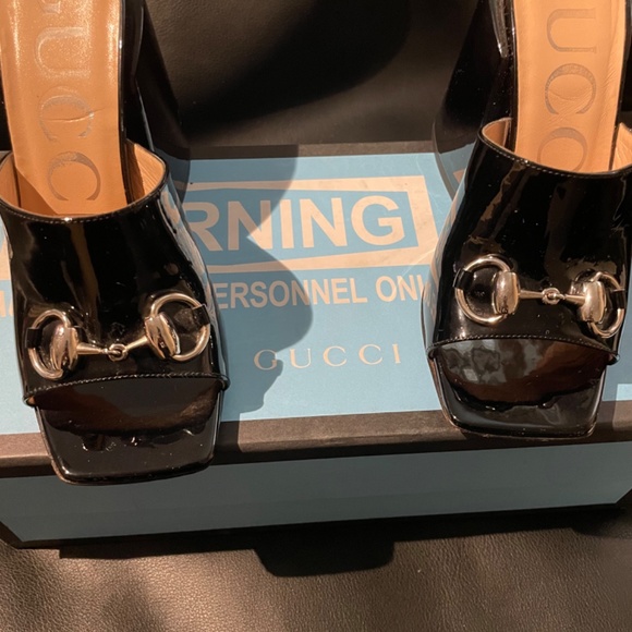 Gucci Patent Chunky Mules size 34 - Picture 9 of 10